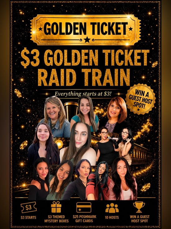 Accessories - $3 Golden Ticket Raid Train 🎟️ 🚂 September 29th